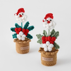 Cadeau de Noël et du Black Friday, fini à la main, motif flocon de neige, Père Noël, plante en pot, e-commerce transfrontalier - Product Image 5