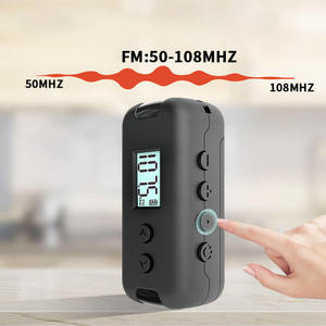 Rechargeable Factory Mini Portable FM Radio Lightweight with Digital Display Pocket One <b>Key</b> Search FM Radio Receiver Exam Use - Product Image 5
