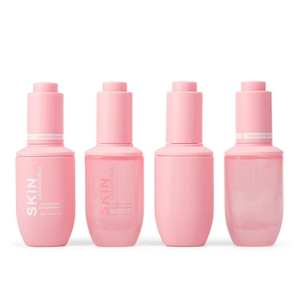 Bon Prix 1Oz Couleurs Presse Tête De Pompe <span class=keywords><strong>Bouton</strong></span> Flacon compte-gouttes 30Ml Emballage Cosmétique pour Soins De La Peau Cheveux Huile Cylindre Gouttes Pour Les Yeux - Product Image 2