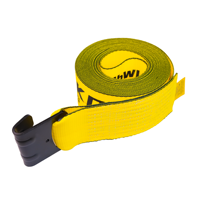 Sangles de treuil 4 pouces 5400lbs WLL pour sangles d'arrimage de ceinture de chargement de camion avec crochet plat