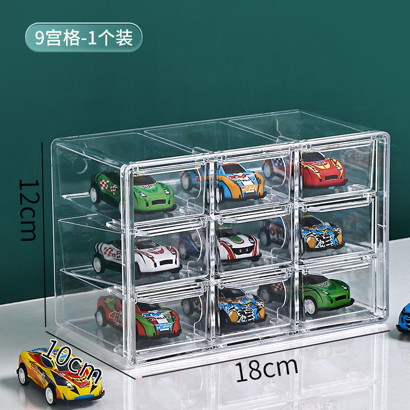 Transparent drawer-style - 9 compartments