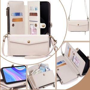 Custodia Designer Multifunzione in Pelle con Portafoglio e Slot <span class=keywords><strong>per</strong></span> Carte Antiurto <span class=keywords><strong>per</strong></span> iPhone 18 Pro Max 17 16 15 Plus 14 Pro Max - Product Image 3
