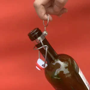 Geri dönüşümlü bira şişesi çevirme kapağı stoper ev demlenmiş bira şişe kapağı yedek kapak