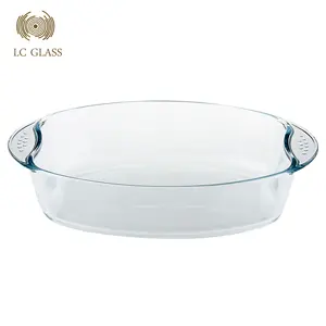 Ovale Hoge Borosilicaatglas Ovenschaal