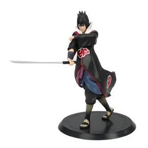 18cm Japanese Anime Figure Car Table Decor Cosplay Uchiha Madara Uchiha Sasuke Kakashi Action Figure Toy