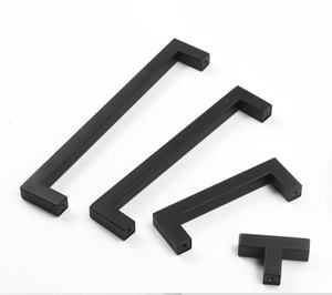 Фабрика простой дизайн из нержавеющей стали черный цвет SS шкаф кухонные ручки мебель тянуть ручку - Product Image 4