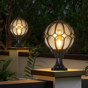 Waterproof <strong>Vintage</strong> Post Main Gate Lamp Modern Outdoor Garden Pillar <strong>Light</strong> Garden <strong>Light</strong> for Park Courtyard - Product Image 3