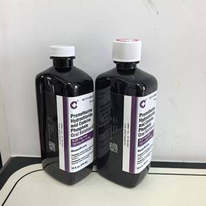 Flacone Vuoto da 473ml 16oz per Sciroppo per la Tosse Hi-Tech, Bottiglia in <span class=keywords><strong>Plastica</strong></span> ad Arco con Tappi Rossi - Product Image 5