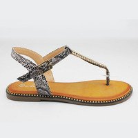 Chaussures plates d'été pour femmes, sandales rétro à plateforme, mode américaine 2021