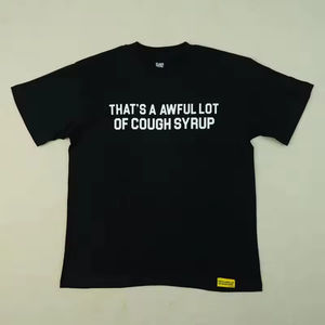 Camisetas de Hombre, Estilo Y2K, Streetwear, Camisetas de Alta Calidad, 100% Algodón, Camisetas con Estampado 'THAT'S AWFUL LOT of COUGH SYRUP' para Hombre - Product Image 1