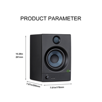 N-Audio B5 Enceintes de monitoring audio actives professionnelles 5 pouces avec 7.1 canaux et amplificateur intégré pour usage en club - Nouvelle paire