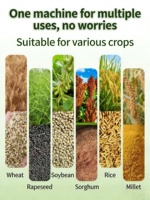Machine à battre multifonctionnelle à haute efficacité pour le riz, le blé, le soja, le sorgho, le colza, équipement agricole
