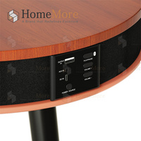 Table basse intelligente sans fil professionnelle à prix réduit, en bois massif simple, avec haut-parleur Bluetooth, table basse