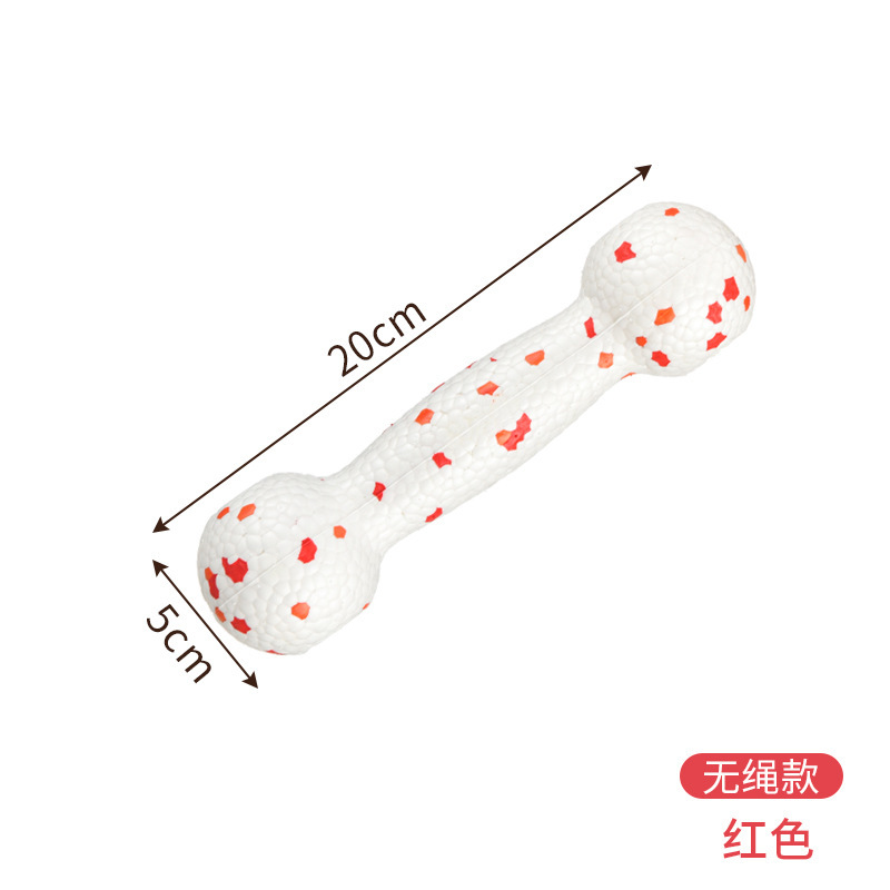 Forme d'haltère rouge et blanc