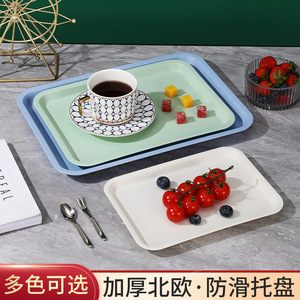 <b>Plastic</b> Kitchen Serving <b>Tray</b> Rectangle White Unbreakable For Food Contact - Product Image 3