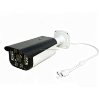 Kamera CCTV Bullet IP Logam Besar Tahan Cuaca Luar Ruangan dengan LED Array Daya Besar Jarak Jauh 50 Meter untuk Penglihatan Malam