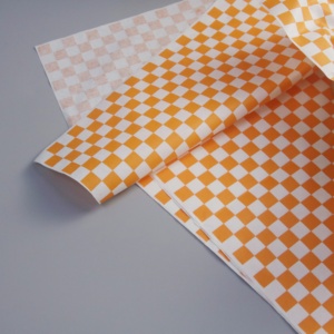 Rollos de papel a prueba de grasa de 48 Gsm para comida frita, Papel Sándwich Deli, papel a prueba de grasa personalizado para alimentos