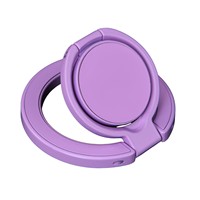 Support de téléphone magnétique double face en alliage de zinc, pliable, rotatif à 360°, avec anneau de maintien multi-angles pour iPhone et Android