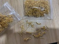 Crochets d'oreille en acier inoxydable sans nickel en gros, crochets de boucles d'oreilles en alliage, perles pour la fabrication de bijoux, accessoires de bijoux DIY
