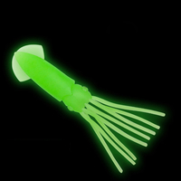 Vente en gros 6.5cm 8cm 10cm 12cm appâts artificiels lumineux calmar jupe en caoutchouc jupes de calmar en silicone leurre souple pour seiche