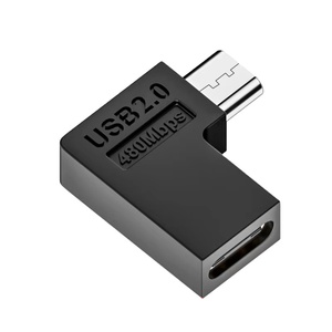 <span class=keywords><strong>USB</strong></span> 2.0 Type-C nữ để Micro-<span class=keywords><strong>USB</strong></span> nam 90 độ trái/Phải góc U hình dạng 5V2A sạc kết nối cho điện thoại Android máy tính <span class=keywords><strong>b</strong></span>ảng - Product Image 1