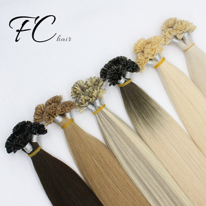 Russe droite I/<span class=keywords><strong>U</strong></span>/V pointe cheveux pré-collé brut cuticule aligné humain Blonde Balayage Extension de cheveux <span class=keywords><strong>U</strong></span> pointe cheveux - Product Image 5