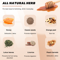 Tisane Instantanée Naturelle au Miel en Vrac pour Boisson Minceur et Perte de Poids, Bouteille 130ml