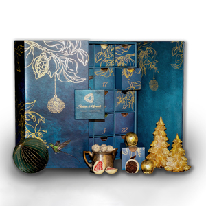 Christmas and Ramadan 24 Days Countdown <strong>Advent</strong> <strong>Calendar</strong> <strong>Tea</strong> Cookie Chocolate Gift Box with Matt Lamination and Embossing - Product Image 4