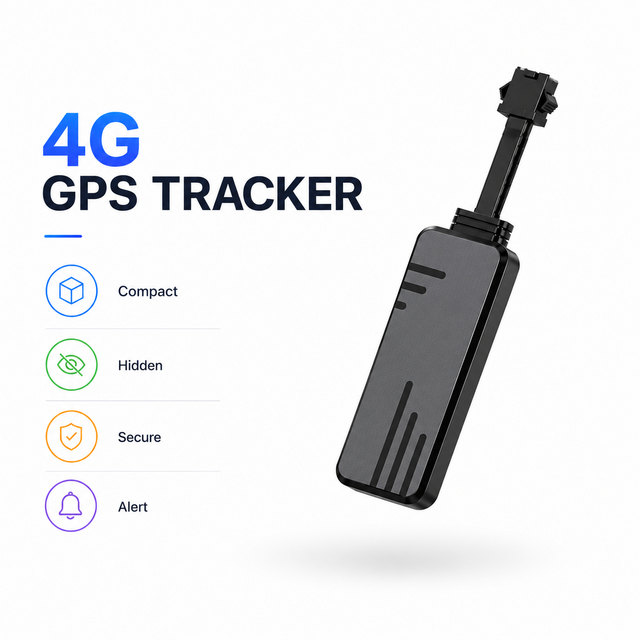 J16 4G GPS Easy to Use GPS Tracker with External Relay Remote Power Cut Off 4G Car Tracking System