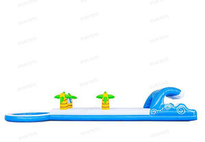 Jeux d'eau d'été, joli thème orang-outan, toboggan gonflable pour le ventre avec <span class=keywords><strong>piscine</strong></span>, toboggan aquatique et glissière pour la fête - Product Image 6