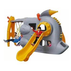 <span class=keywords><strong>Idrovolante</strong></span> In Età Prescolare Coperta Arrampicata All'aperto Scorrevole composito Giochi Centro Gioco Scivolo Per Bambini con Altalena - Product Image 5