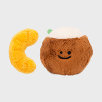 Jouet pour chien en peluche polyester coréen ZHONGYA avec sons, design de dessin animé Cache-cache, logo personnalisé - Utilisation quotidienne pour les chiens