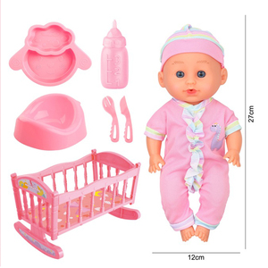 Poupée en vinyle avec son, 12 pouces (28 cm) de hauteur, poupée en PVC pour filles - Product Image 3