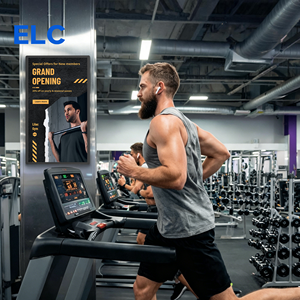 Pantalla Digital Táctil de 32 Pulgadas con Android 14, WiFi 6, Batería, para Publicidad en Gimnasios, Visualización de Datos de Fitness, con Soporte Plegable - Product Image 2