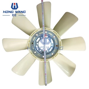 Ventilateur de refroidissement de moteur efficace pour excavatrice, pièces de rechange, marque HongWang, garantie 1 an pour 6D24 - Product Image 4