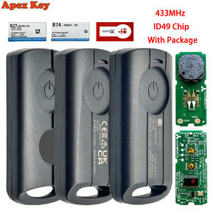 กุญแจรถจักรยานยนต์ควบคุมระยะไกล315/433MHz ชิป ID49 B74กุญแจ Yamaha nvx NVX155 xmax XMAX300 qbix aerox jablack - Product Image 2