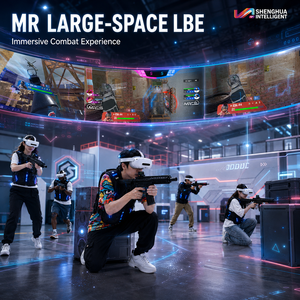 Machine de jeu de tir <span class=keywords><strong>VR</strong></span> 9D 360°, simulateur d'arcade MRCS, construction en acier et fibre de verre, plateforme stable, résistant à l'usure - Product Image 4