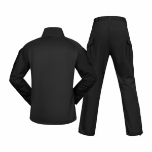 Fronter A5 siyah kamuflaj savaş gömlek ve pantolon setleri su itici ile dayanıklı üniforma eğitim takım elbise - Product Image 4