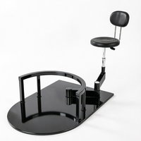 Chaise d'assistant de barbier pour salon de coiffure, pivotante, réglable en hauteur, tabouret de styliste rotatif en cuir pour coiffeur
