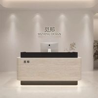YS-0730 moderne écologique en bois MDF hauteur réglable carré réception pour hôtel bureau de Salon de beauté médical