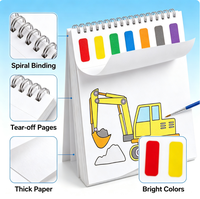 Livre de coloriage personnalisé pour enfants avec reliure spirale, pages détachables, livre d'activités de dessin pour l'apprentissage et la coloration des enfants