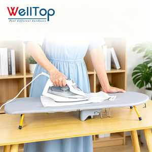 Planche <span class=keywords><strong>à</strong></span> <span class=keywords><strong>repasser</strong></span> de <span class=keywords><strong>table</strong></span> WELLTOP, pliable et portable, avec <span class=keywords><strong>support</strong></span> de rangement, vente en gros usine - Product Image 3