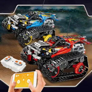 391pcs Creator APP Fernbedienung Auto Ziegel Technik RC Tracked Racer Modellbau steine Spielzeug für Kinder Geschenk