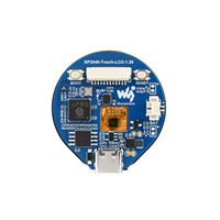 Placa de Desarrollo Raspberry Pi RP2040 con Pantalla Táctil LCD Circular de 1.28 Pulgadas, Sensores USB Tipo-C Opcionales, MicroPython