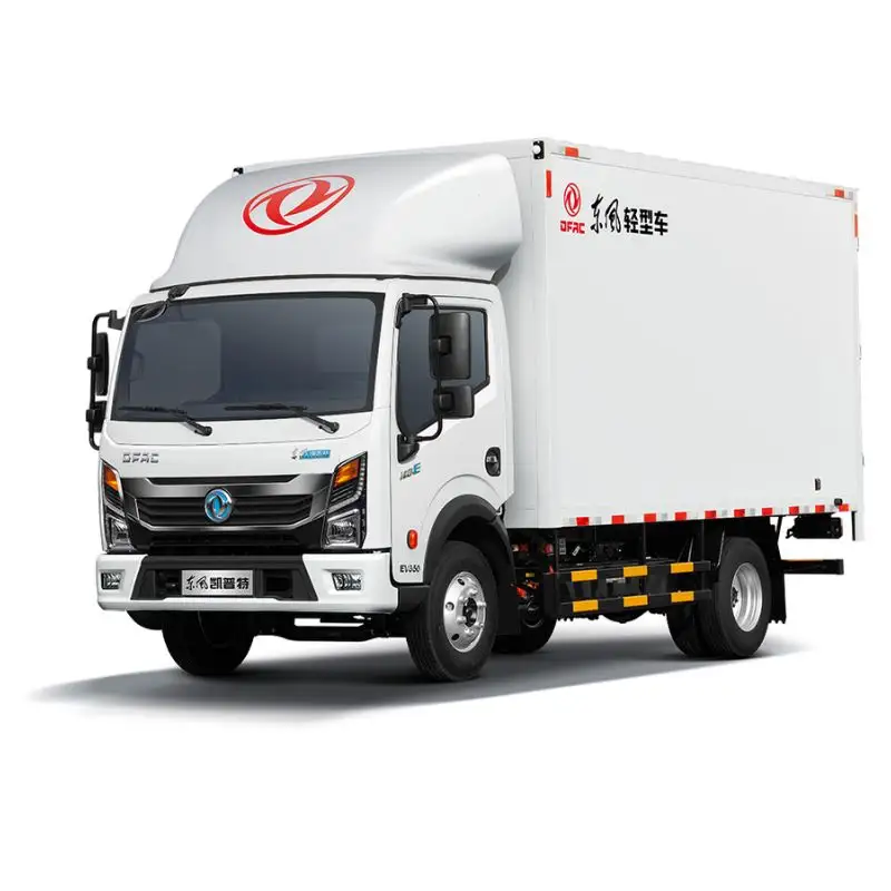 सस्ते डोंगफेंग कप्तान 350 4.5 टी वैन वाहन स्टेशन परिवहन वैगन सभी इलेक्ट्रिक लाइट ट्रक