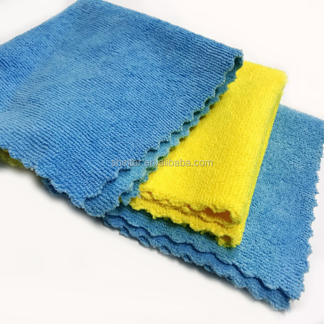 30x30cm Terry Microfiber Cleaning Cloth With Ultrasonic Cut Edge Edgeless Microfiber Cleaning Cloth Microfibre Cloth
