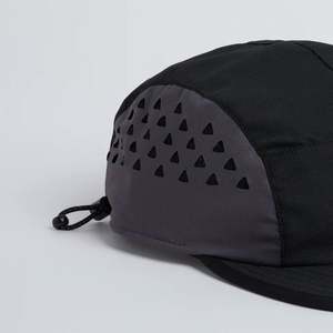 Casquette de sport d'extérieur 5 panneaux en nylon imperméable, non structurée, avec logo personnalisé, découpe laser et trous, haute qualité, vente en gros - Product Image 2
