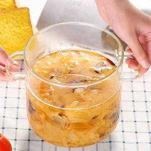 Ustensiles de cuisine en verre transparent de haute qualité pour soupe et marmites avec poignée Casserole de bonne qualité - Product Image 2