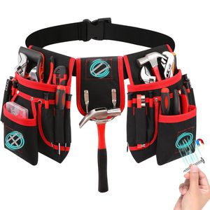 Ceinture porte-outils de luxe personnalisée avec bretelles et tablier de charpentier, sac à outils grande capacité à fermeture éclair - Product Image 4