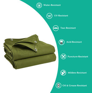 Tela di tela 100% impermeabile personalizzata ignifuga cover per uso pesante 550gsm - Product Image 2